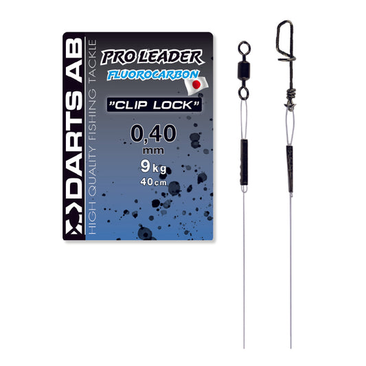 Fluorocarbontafs "Clip Lock" 0.40mm/40cm 2-pack